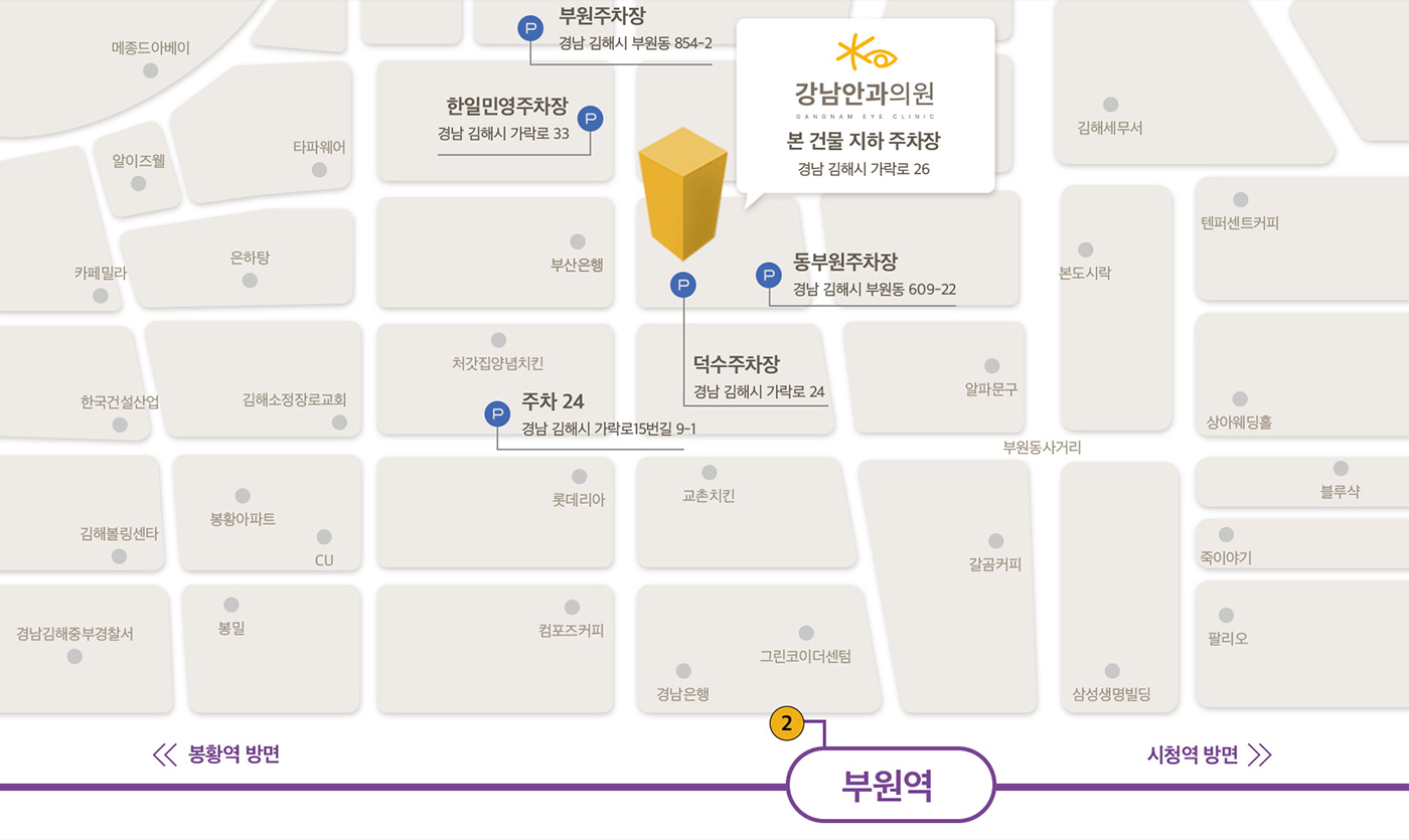 강남안과의원 오시는 길